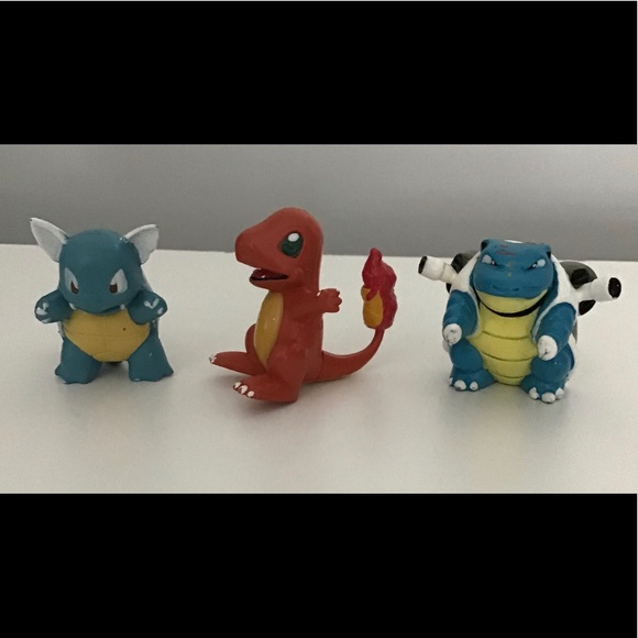 Pokemon Toys Figures Vintage Toy Figurines Mini Charmander Wartortle Bladtoise - Picture 13 of 15